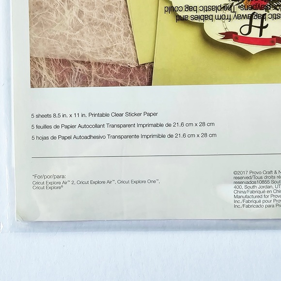 Cricut Printable Clear Sticker Paper - Picture 4 of 4